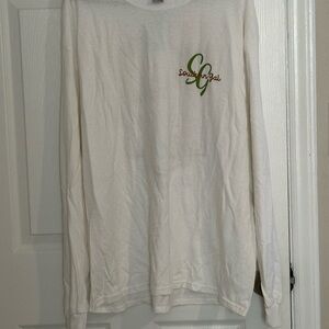 Southern Gal  Long Sleeve Tee with Green Logo